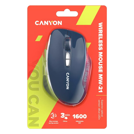 Безжична мишка CANYON MW-21, Blue