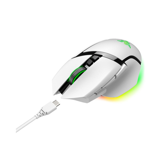 Безжична мишка Razer Basilisk V3 Pro, 30000 DPI, White