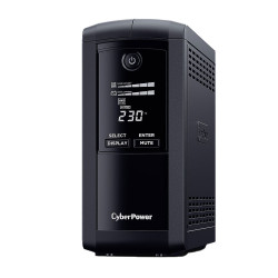 UPS устройство CyberPower VP700ELCD, Line-Interactive, AVR, LCD дисплей, 700VA/390W, 4 x Schuko