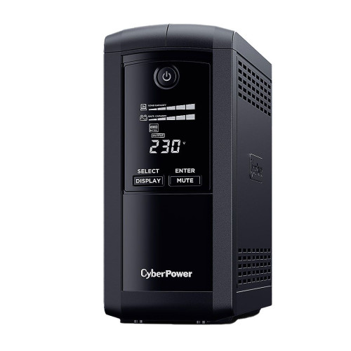 UPS устройство CyberPower VP700ELCD, Line-Interactive, AVR, LCD дисплей, 700VA/390W, 4 x Schuko