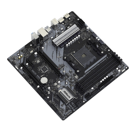 Дънна платка ASRock B550M Phantom Gaming 4, mATX, Socket AM4, B550, 4x DDR4, 1x PCIe 4.0 x16