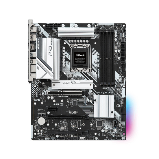Дънна платка ASRock B760 Pro RS, ATX, LGA1700, 2x DDR5, 4x SATA3