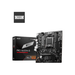 Дънна платка MSI Main Board Desktop PRO B650M-B, mATX, Socket AM5, 2x DDR5, 1x PCIe x16