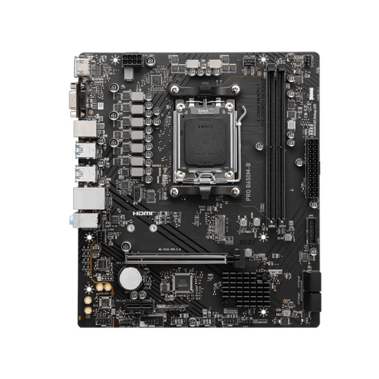 Дънна платка MSI Main Board Desktop PRO B650M-B, mATX, Socket AM5, 2x DDR5, 1x PCIe x16