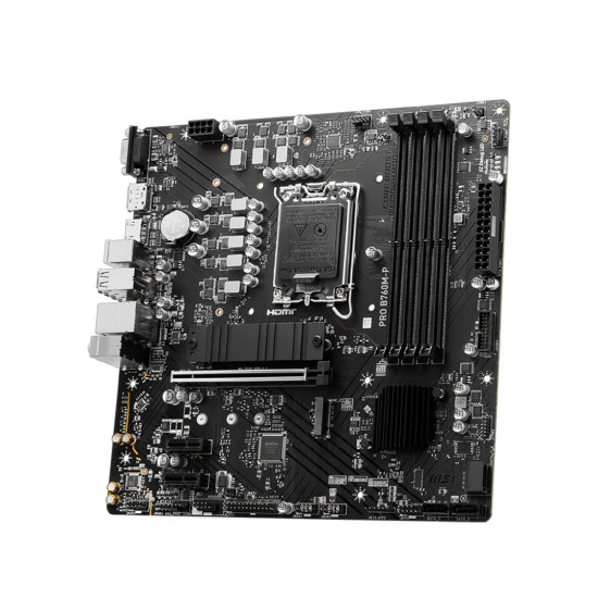 Дънна платка MSI PRO B760M-P, mATX, LGA 1700, Dual Channel DDR5, 1x PCIe x16