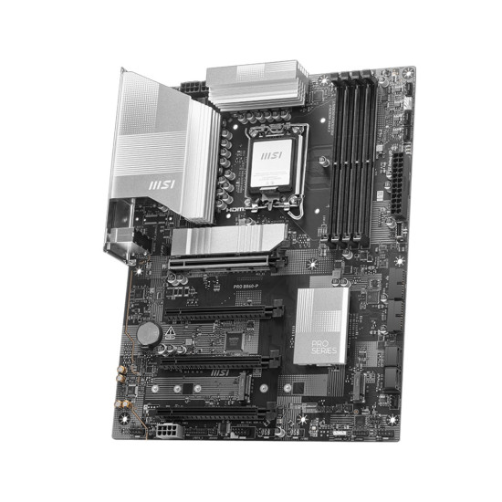 Дънна платка MSI PRO B860-P, ATX, LGA 1851, 4x DDR5, 4x PCIe x16
