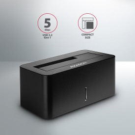 HDD докинг станция AXAGON ADSA-SN, USB3.0, 2.5 инча HDD / SSD, 3.5 инча HDD