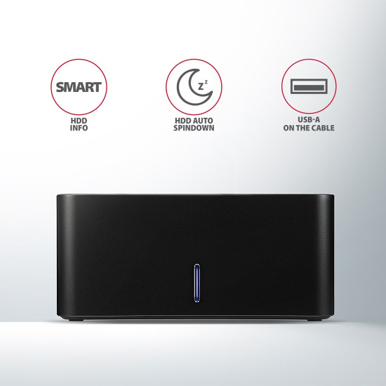 HDD докинг станция AXAGON ADSA-SN, USB3.0, 2.5 инча HDD / SSD, 3.5 инча HDD