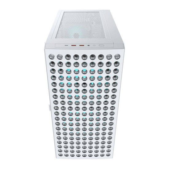Кутия за компютър COUGAR AIRFACE ECO RGB, Mid Tower, White