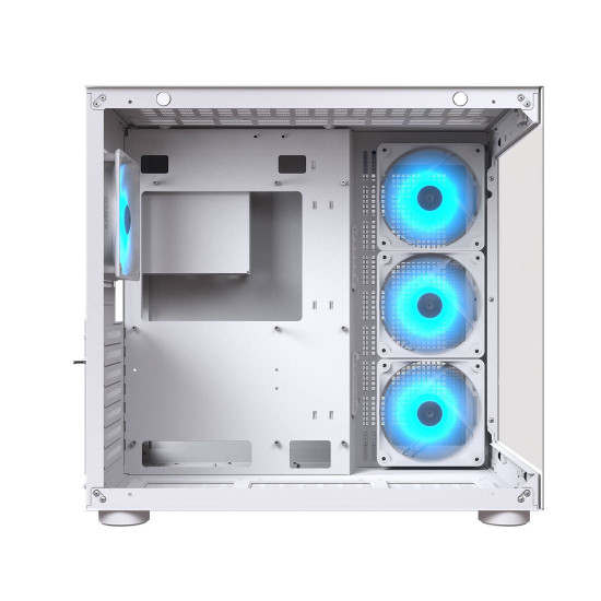 Кутия за компютър COUGAR FV150 RGB, Mid Tower, White