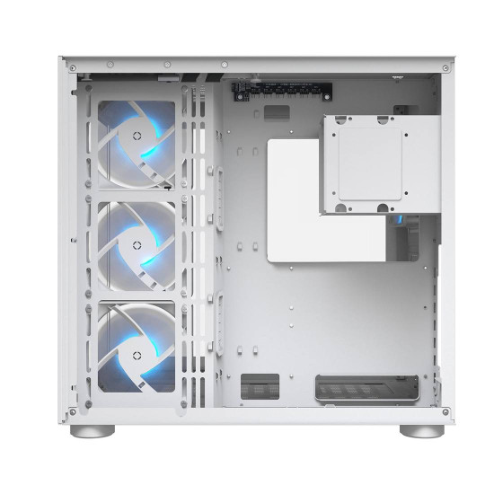 Кутия за компютър COUGAR FV150 RGB, Mid Tower, White