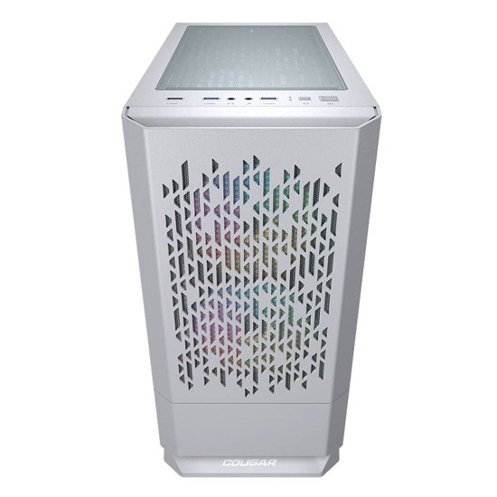 Кутия за компютър COUGAR Gaming MG140 Air RGB, Mini Tower, White