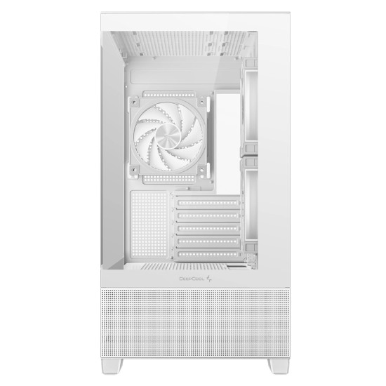 Кутия за компютър DeepCool CG380-3F WH, Mid Tower, 2 x USB 3.0, 1 x USB Type-C, 1 x Audio, White