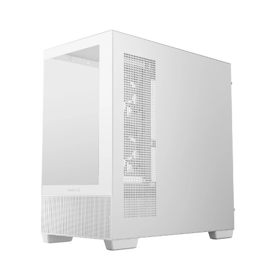 Кутия за компютър DeepCool CG380-3F WH, Mid Tower, 2 x USB 3.0, 1 x USB Type-C, 1 x Audio, White