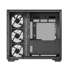 Кутия за компютър DeepCool CG530 4F, Mid Tower, поддръжка на дънни платки с конектори отзад, 2 x USB 3.0, 1 x USB Type-C Gen 2, 1 x Audio, Black
