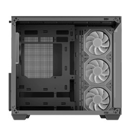 Кутия за компютър DeepCool CG530 4F, Mid Tower, поддръжка на дънни платки с конектори отзад, 2 x USB 3.0, 1 x USB Type-C Gen 2, 1 x Audio, Black