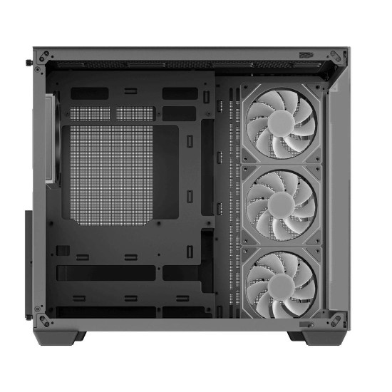 Кутия за компютър DeepCool CG530 4F, Mid Tower, поддръжка на дънни платки с конектори отзад, 2 x USB 3.0, 1 x USB Type-C Gen 2, 1 x Audio, Black