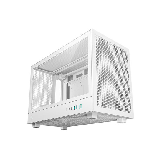 Кутия за компютър DeepCool CH260 WH, Mini Tower, 2 x USB 3.0, 1 x USB Type-C Gen 2, 1 x Audio, White