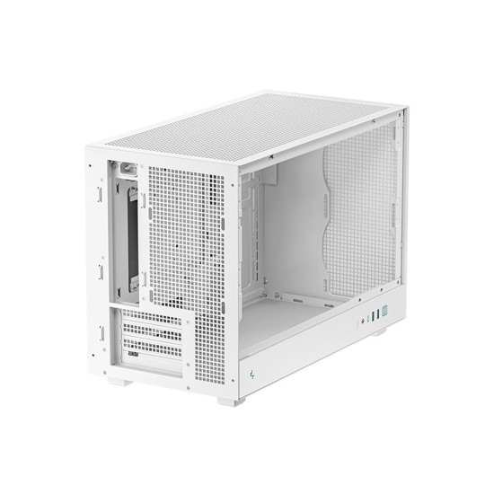 Кутия за компютър DeepCool CH260 WH, Mini Tower, 2 x USB 3.0, 1 x USB Type-C Gen 2, 1 x Audio, White