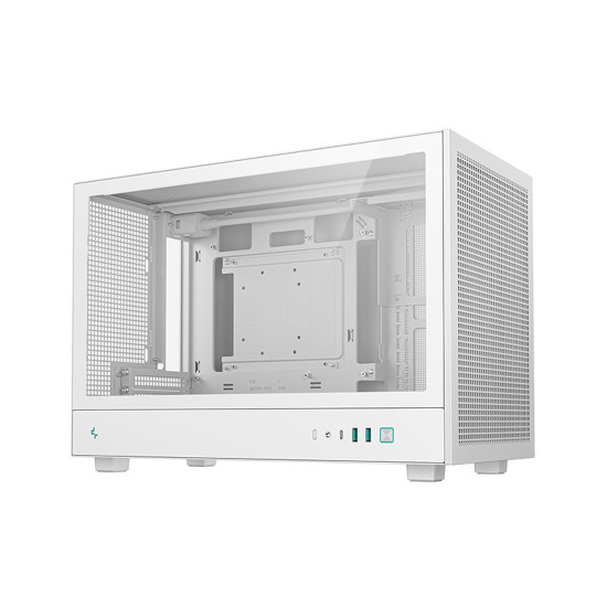 Кутия за компютър DeepCool CH260 WH, Mini Tower, 2 x USB 3.0, 1 x USB Type-C Gen 2, 1 x Audio, White