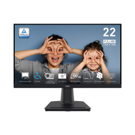 Монитор MSI PRO MP225V, 21.45 инча, VA, 1920x1080, 100Hz, 4000:1 контраст, Anti-Flicker, HDMI, VGA, VESA