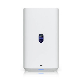 NAS устройство Ubiquiti UniFi UNAS-4-W-EU, 4 гнезда за 2.5/3.5 инча HDD, 2 x M.2 NVMe SSD кеш слота, 2.5 GbE, USB-C, включен PoE+++ адаптер