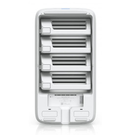 NAS устройство Ubiquiti UniFi UNAS-4-W-EU, 4 гнезда за 2.5/3.5 инча HDD, 2 x M.2 NVMe SSD кеш слота, 2.5 GbE, USB-C, включен PoE+++ адаптер