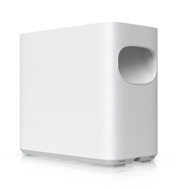 NAS устройство Ubiquiti UniFi UNAS-4-W-EU, 4 гнезда за 2.5/3.5 инча HDD, 2 x M.2 NVMe SSD кеш слота, 2.5 GbE, USB-C, включен PoE+++ адаптер