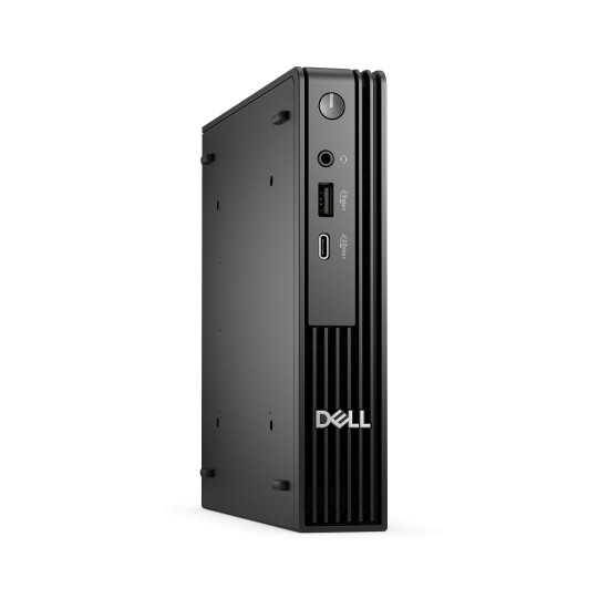Настолен компютър Dell Pro Micro QCM1250, Intel Core i3-14100T, 8 GB DDR5, 512 GB M.2 SSD, Ubuntu