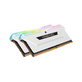 RAM памет Corsair Vengeance RGB PRO SL, 32GB (2x16GB) DDR4, 3600MT/s, CL18, White, Kit of 2