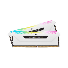 RAM памет Corsair Vengeance RGB PRO SL, 32GB (2x16GB) DDR4, 3600MT/s, CL18, White, Kit of 2