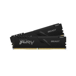 RAM памет Kingston FURY Beast Black, 32GB (2x16GB) DDR4, 3200MT/s, CL16, 2R, Kit of 2