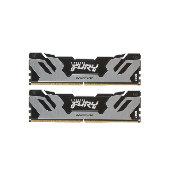 RAM памет Kingston FURY Renegade Silver DDR5 96GB, 2x48GB, UDIMM, 6000MT/s CL32, Intel XMP, Silver Heatsink, Kit of 2