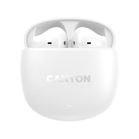 Слушалки CANYON OnGo 13, TWS, Semi-in-ear, White