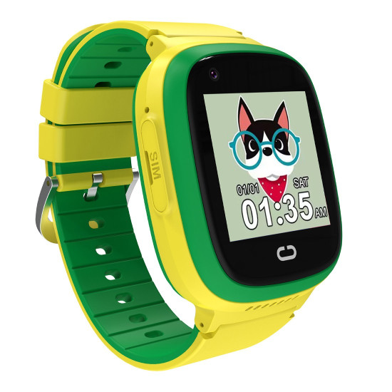 Смарт часовник CANYON Sunny KW-48 Kids, 4G, видео, GPS, игри и музика, Green