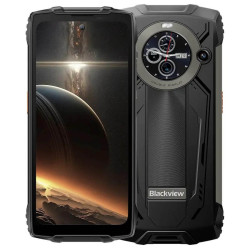 Смартфон Blackview BV8200, 6.5 инча, FHD+ 120Hz / 1.3 инча WQVGA, 12+256GB, MT8781 2.2GHz, NFC, Fingerprint, 8800mAh+45W, 370g, Android, Black