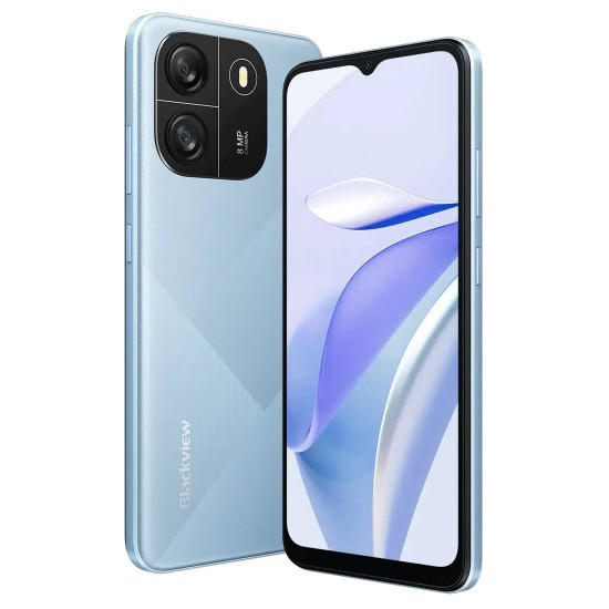Смартфон Blackview WAVE 6C, 2GB/32GB, 6.5 инча, HD+ (720x1600), 20:9, Octa-core, 5100mAh, Type-C, Android 13, Dual SIM, SD слот, 30W, Black