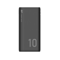 Външна батерия Silicon Power GP15, 10000mAh, Dual USB-A, Micro-USB & USB-C вход, Li-Polymer, Black