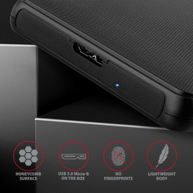 Външна кутия за диск AXAGON EE25-SL SuperSpeed, USB-B, 2.5 инча HDD/SSD