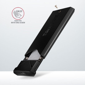 Външна кутия за диск AXAGON EEM2-UB2, USB-C, 10Gbps, M.2 NVMe SSD