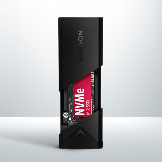 Външна кутия за диск AXAGON EEM2-UB2, USB-C, 10Gbps, M.2 NVMe SSD
