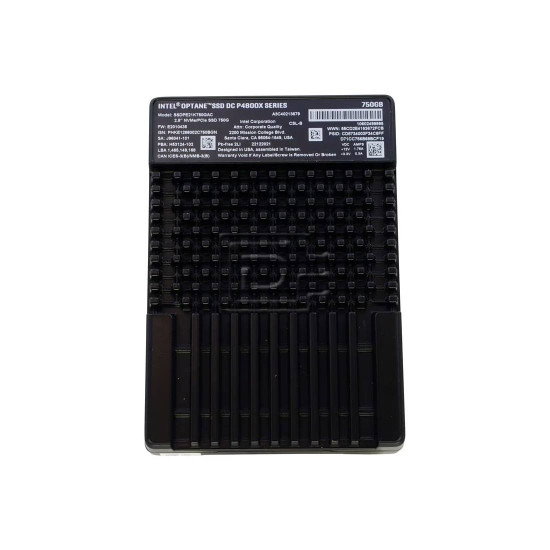 Вътрешен SSD диск Intel Optane DC P4800X 750GB, 2.5 инча PCIe x4, 3DXPoint, 30DWPD