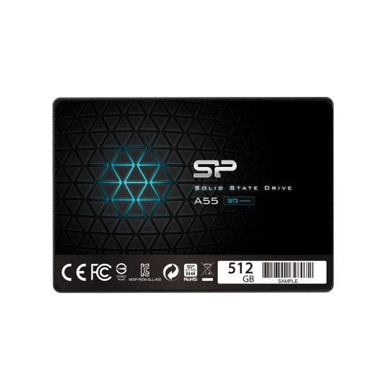 Вътрешен SSD диск Silicon Power Ace A55, SATA III, 2.5 инча, 512GB – SP512GBSS3A55S25