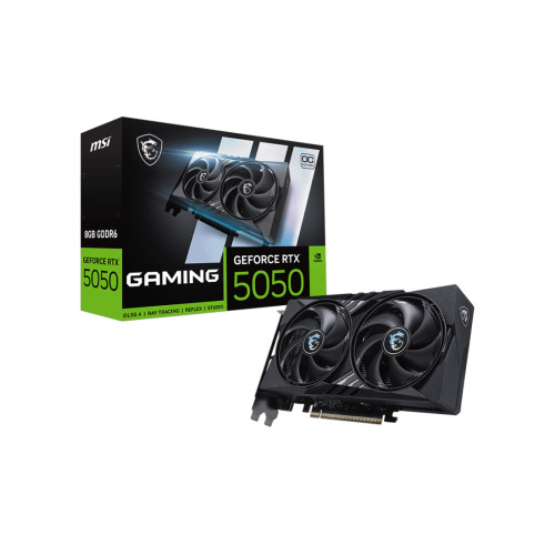 Видеокарта MSI GeForce RTX 5050 8GB GAMING OC, GDDR6, DLSS 4, Ray Tracing, Blackwell
