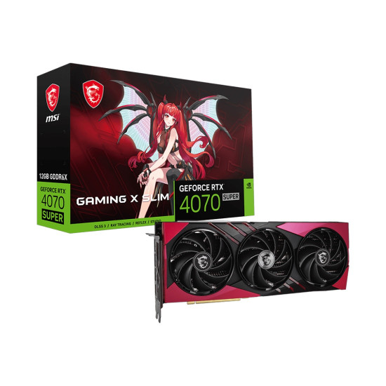 Видеокарта MSI GeForce RTX4070 SUPER GAMING X SLIM MLG, 12GB