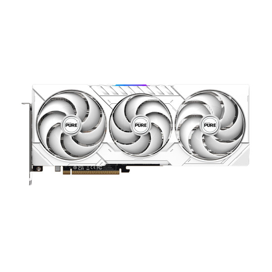 Видеокарта SAPPHIRE PURE AMD Radeon RX 9070 XT GAMING OC White, 16GB GDDR6, 256-bit, 2xHDMI, 2xDP