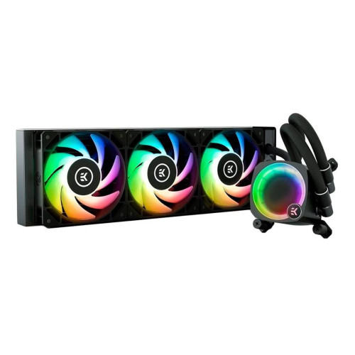Водно охлаждане EKWB Nucleus AIO CR360 Lux D-RGB, 360 mm, ARGB, 3x 120 mm, Black