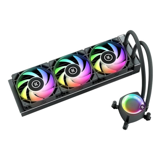 Водно охлаждане EKWB Nucleus AIO CR360 Lux D-RGB, 360 mm, ARGB, 3x 120 mm, Black