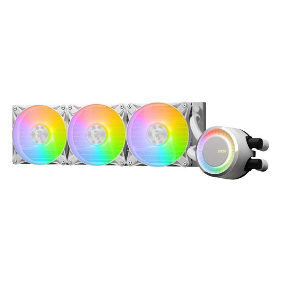 Водно охлаждане за процесор MSI MAG CORELIQUID E360, 3x 120mm, White 