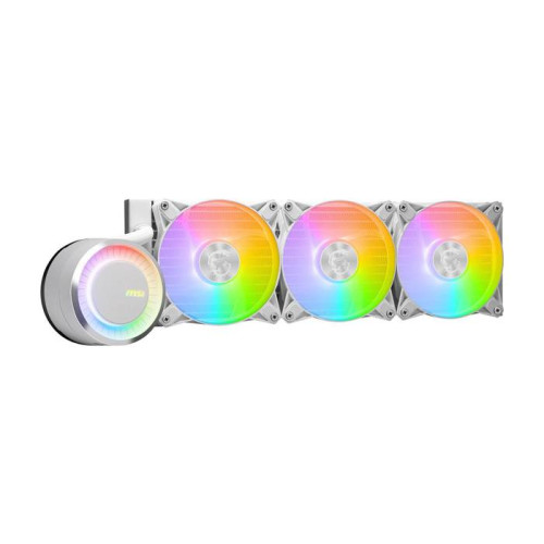 Водно охлаждане за процесор MSI MAG CORELIQUID E360, 3x 120mm, White 
